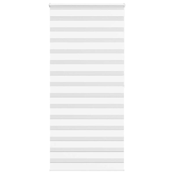 vidaXL Zebra roleta biela 110x200 cm &scaron;&iacute;rka l&aacute;tky 105,9cm polyester