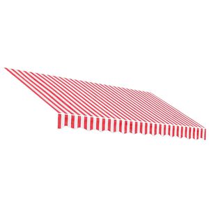 vidaXL N&aacute;hradn&aacute; l&aacute;tka na mark&iacute;zu, červeno-biela, 3x2,5 m, polyester