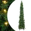 vidaXL Umel&yacute; predsvieten&yacute; vianočn&yacute; stromček so 130 LED 210 cm