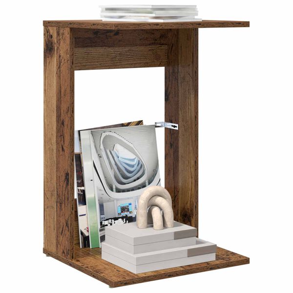 vidaXL Bočn&yacute; st&ocirc;l Star&eacute; drevo 40 x 38 x 62,5 cm Kompozitn&eacute; drevo