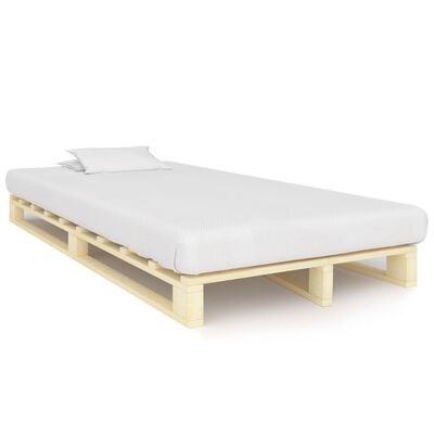 vidaXL Paletový posteľný rám, borovicový masív 120x200 cm