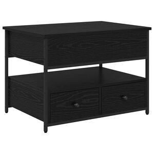 vidaXL Konferenčn&yacute; stol&iacute;k Čierny dub 70 x 50 x 54.5 cm