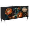 vidaXL TV skrinka LOCHEM 102 x 33 x 51 cm Čierny dub Kompozitn&eacute; drevo