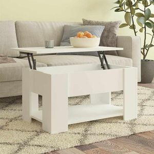 vidaXL Konferenčn&yacute; stol&iacute;k biely 79x49x41 cm spracovan&eacute; drevo
