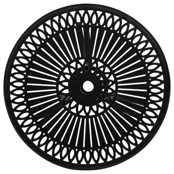 vidaXL Z&aacute;hradn&yacute; st&ocirc;l čierny 62x62x65 cm liaty hlin&iacute;k