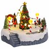 vidaXL Vianočn&aacute; dekor&aacute;cia dediny 22 x 21,5 x 17 cm Plast Viacfarebn&yacute;