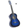 vidaXL Klasick&aacute; gitara pre začiatočn&iacute;kov a deti modr&aacute; 3/4 36"