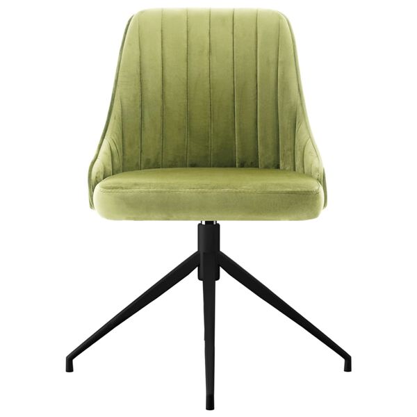 vidaXL Jed&aacute;lensk&eacute; stoličky 4 ks, svetlozelen&eacute;, zamat