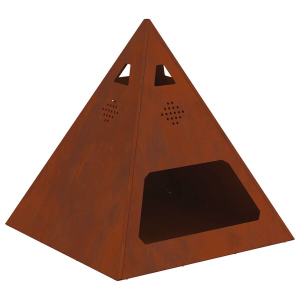 vidaXL Ohnisko Hned&aacute; 50 x 50 x 51 cm