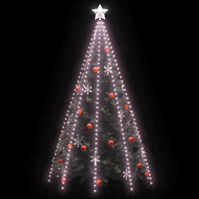 vidaXL Svetelná sieť na vianočný stromček 400 LED, 400 cm