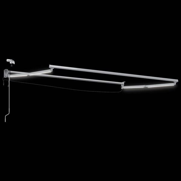 vidaXL Elektrick&yacute; automatick&yacute; r&aacute;m mark&iacute;zy Biely 3,5 x 2 m Hlin&iacute;k