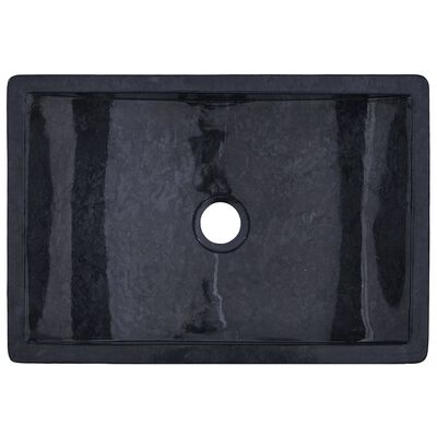 vidaXL Kúpelňová skrinka a čierne mramorové umývadlá tíkový masív
