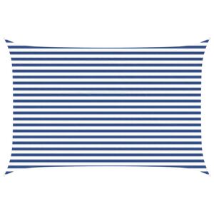 vidaXL Slnečn&aacute; plachta Modr&aacute; a biela 4,5 x 3 m 100% polyester Oxford