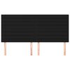 vidaXL Čelo postele čierne 180x5x118/128 cm l&aacute;tkov&eacute;