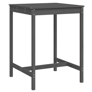 vidaXL Z&aacute;hradn&yacute; stol&iacute;k siv&yacute; 82,5x82,5x110 cm borovicov&yacute; mas&iacute;v