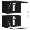 vidaXL Sada n&aacute;stenn&eacute;ho kabinetu na TV 4 pcs Čierna Kompozitn&eacute; drevo