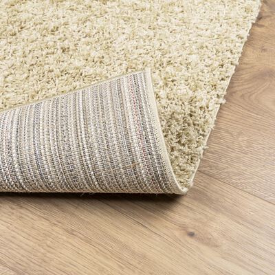 vidaXL Chlpatý koberec vysoký vlas moderný zlatý 60x110 cm