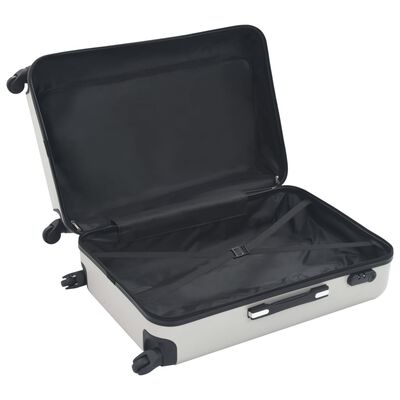 vidaXL Súprava 3 cestovných kufrov s tvrdým krytom strieborná ABS
