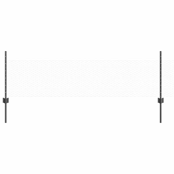 vidaXL Plot s podperou Siv&aacute; 0,5 x 10 m Ocel a PVC