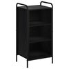 vidaXL Serv&iacute;rovacia skriňa Čierny dub 97 x 33 x 81 cm Kompozitn&eacute; drevo