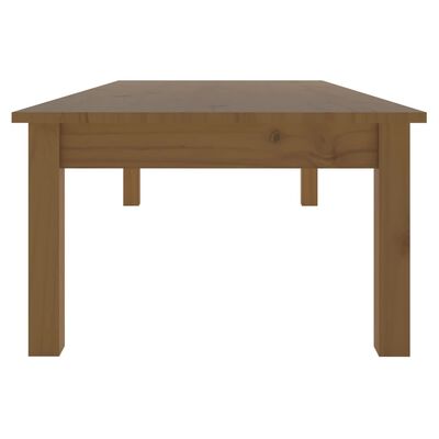 vidaXL Konferenčný stolík medovo-hnedý 110x50x30 cm borovicový masív