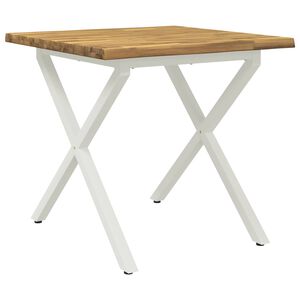 vidaXL St&ocirc;l s živ&yacute;m okrajom 60 x 55 x 75 cm Pevn&eacute; ak&aacute;ciov&eacute; drevo