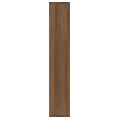 vidaXL Nástenná polica hnedý dub 36x16x90 cm spracované drevo