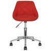 vidaXL Otočn&aacute; jed&aacute;lensk&aacute; stolička v&iacute;novo-červen&aacute; umel&aacute; koža