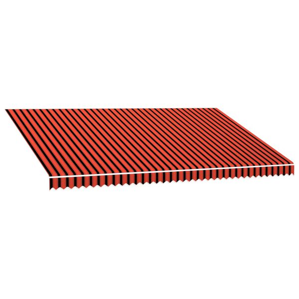 vidaXL Tieniaca plachta na markízu, plátená, oranžovo hnedá 500x300 cm