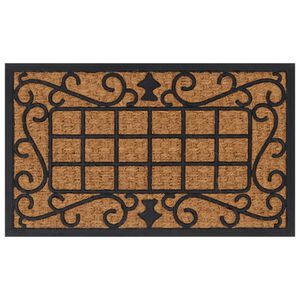 vidaXL Rohožka obdĺžniková 45x75 cm guma a kokosové vlákno