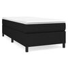 vidaXL Posteľn&yacute; r&aacute;m s boxspringom Čierna 90x190cm L&aacute;tka