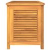 vidaXL Záhradný úložný box s vreckom 90x50x58 cm masívny teak