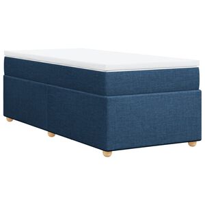 vidaXL Posteľn&yacute; r&aacute;m boxsping s matracom modr&yacute; 80x200 cm l&aacute;tka