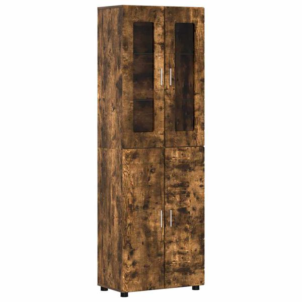 vidaXL Highboard Dymov&aacute; dub 60 x 35 x 182 cm Kompozitn&eacute; drevo