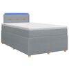 vidaXL Posteľ boxspring s matracom Svetlosiv&aacute; 120 x 200 cm L&aacute;tka