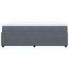 vidaXL Posteľn&yacute; r&aacute;m boxspring s matracom tmavosiv&yacute; 90x200 cm zamat