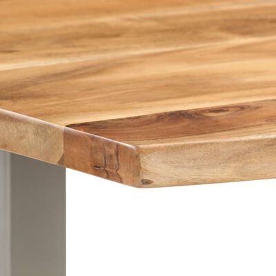 vidaXL Jedálenský stôl 118x58x76 cm masívne akáciové drevo