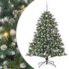 vidaXL Umel&yacute; vianočn&yacute; stromček Zelen&aacute; 150 cm PVC, plast a oceľ