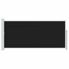 vidaXL Zaťahovacia bočn&aacute; mark&iacute;za čierna 140 x 300 cm