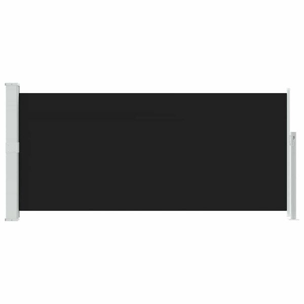 vidaXL Zaťahovacia bočn&aacute; mark&iacute;za čierna 140 x 300 cm