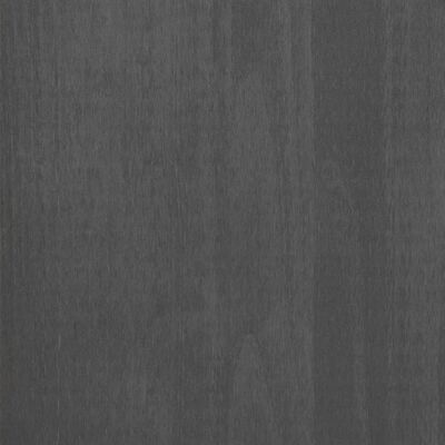 vidaXL Komoda HAMAR, tmavosivá 90x40x80 cm, borovicový masív