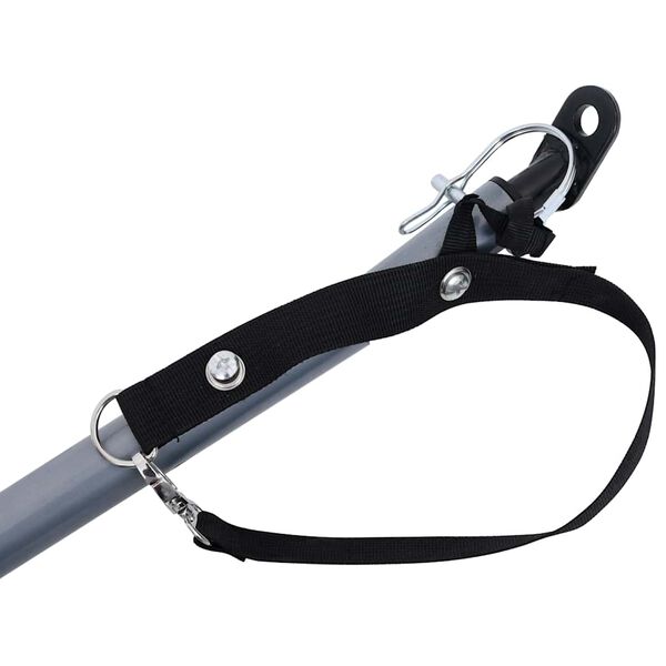 vidaXL Pr&iacute;ves na bicykel, sivo oranžov&yacute; 65 kg