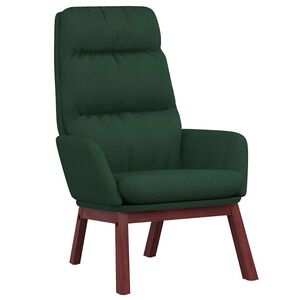 vidaXL Relaxačn&eacute; kreslo tmavozelen&eacute; l&aacute;tkov&eacute;