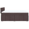 vidaXL Boxspring posteľ s matracom tmavohned&aacute; 160x200 cm l&aacute;tka