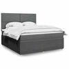 vidaXL Boxspring posteľ s matracom tmavosiv&aacute; 180x200 cm l&aacute;tka
