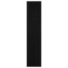vidaXL Knižnica/deliaca stena čierna 100x30x135,5 cm masívna borovica