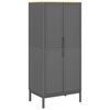 vidaXL &Scaron;atn&iacute;k FLORO siv&yacute; 77x53x171 cm borovicov&yacute; mas&iacute;v