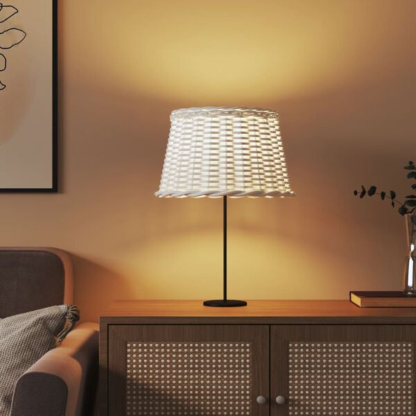 vidaXL Tienidlo na lampu biele &Oslash;45x28 cm pr&uacute;ten&eacute;