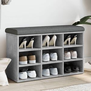vidaXL Lavička na top&aacute;nky bet&oacute;novo siv&aacute; 82x32x50 cm kompozitn&eacute; drevo