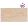 vidaXL Stolov&eacute; dosky 4 ks 90x45x1,7 cm obdĺžnikov&eacute; mas&iacute;vna borovica